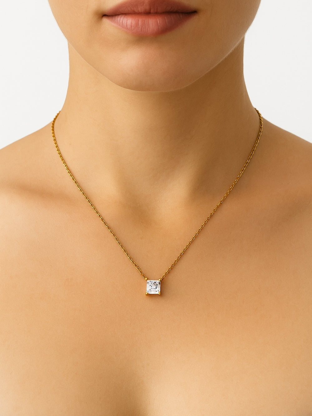Squara - 18K gold-plated necklace from Smorsh