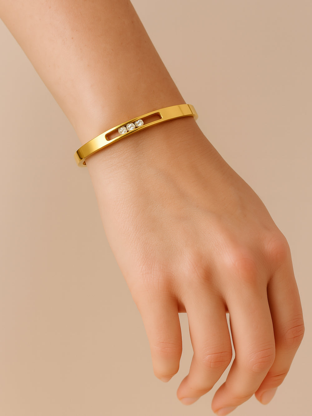 Trio - 18K gold-plated bracelet from Smorsh