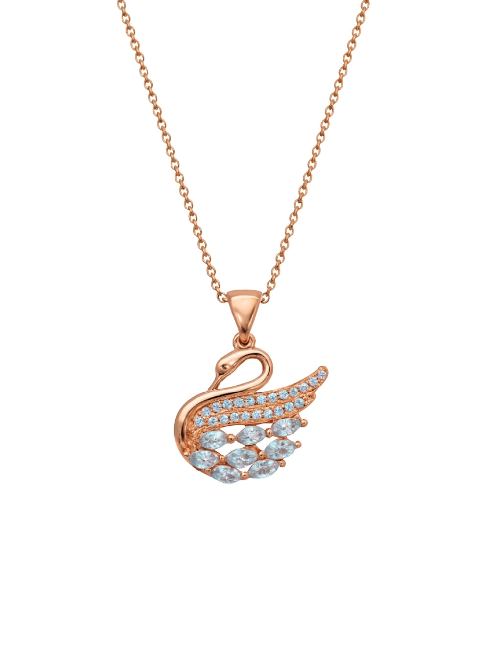 Swan - 18K gold-plated necklace from Smorsh
