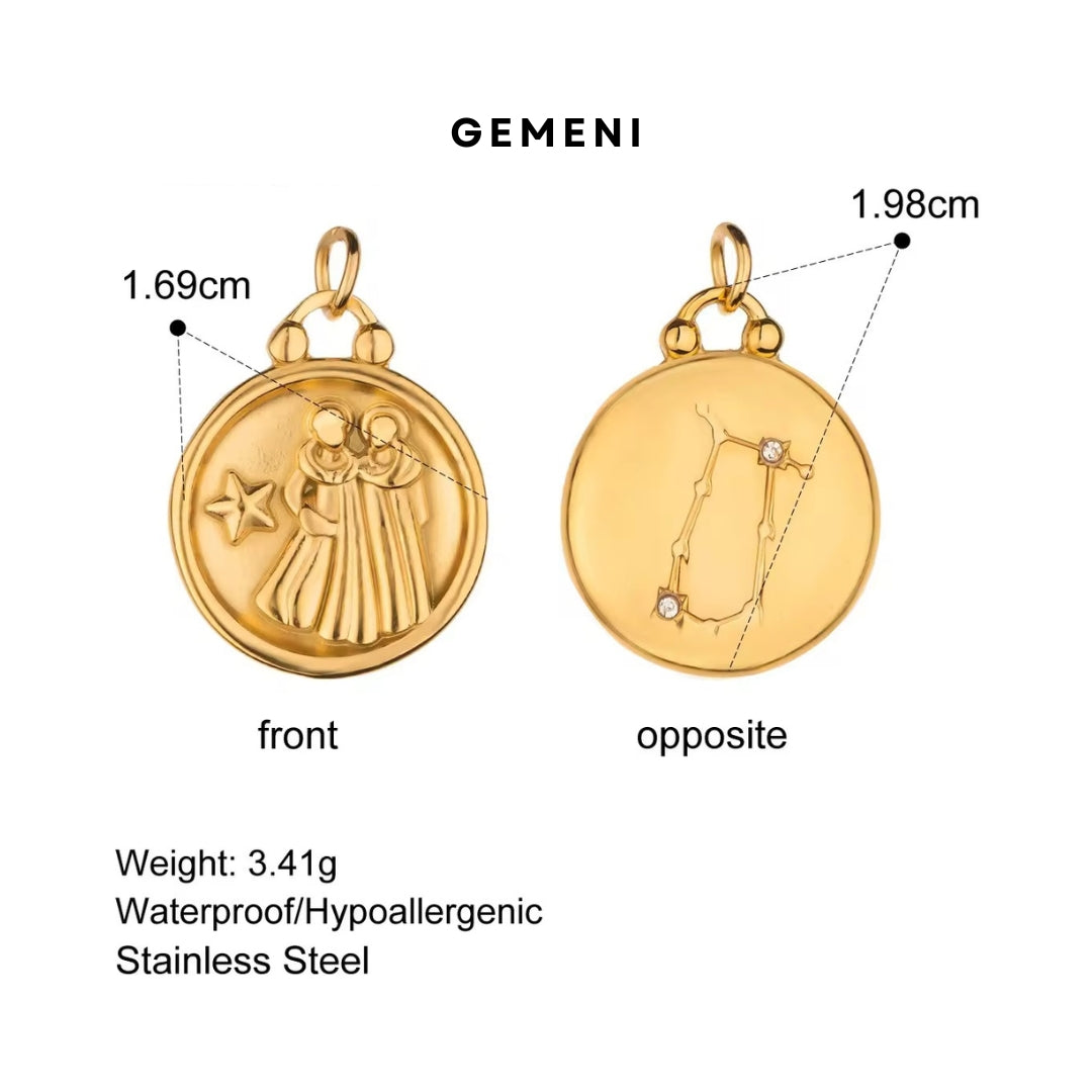 Gemini - 18K gold-plated necklace from Smorsh