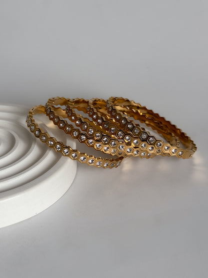 Hexora - 18K gold-plated bracelet from Smorsh