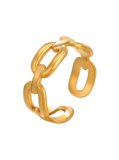 Linkora - 18K gold-plated ring from Smorsh