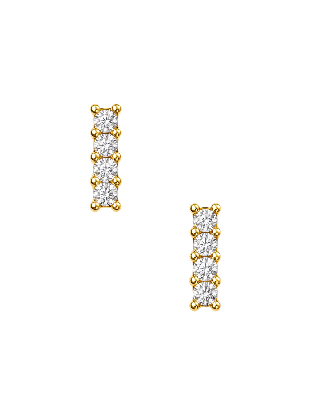 Linora - 18K gold-plated earrings from Smorsh