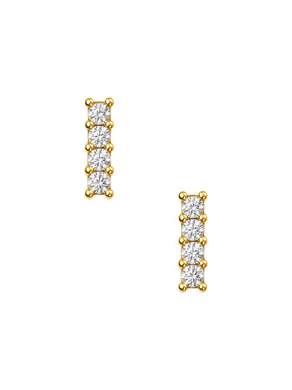 Linora - 18K gold-plated earrings from Smorsh