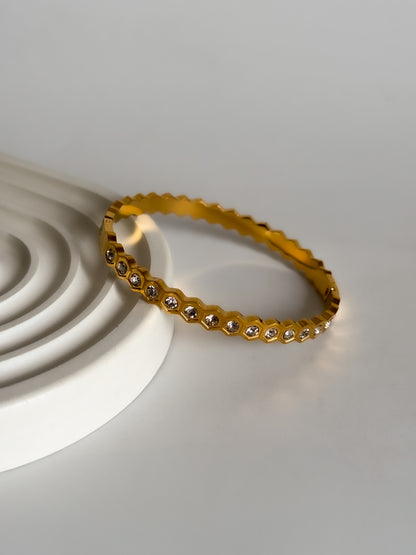 Hexora - 18K gold-plated bracelet from Smorsh