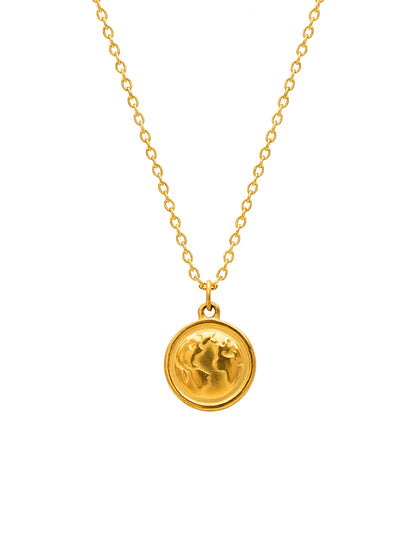 Earth - 18K gold-plated necklace from Smorsh